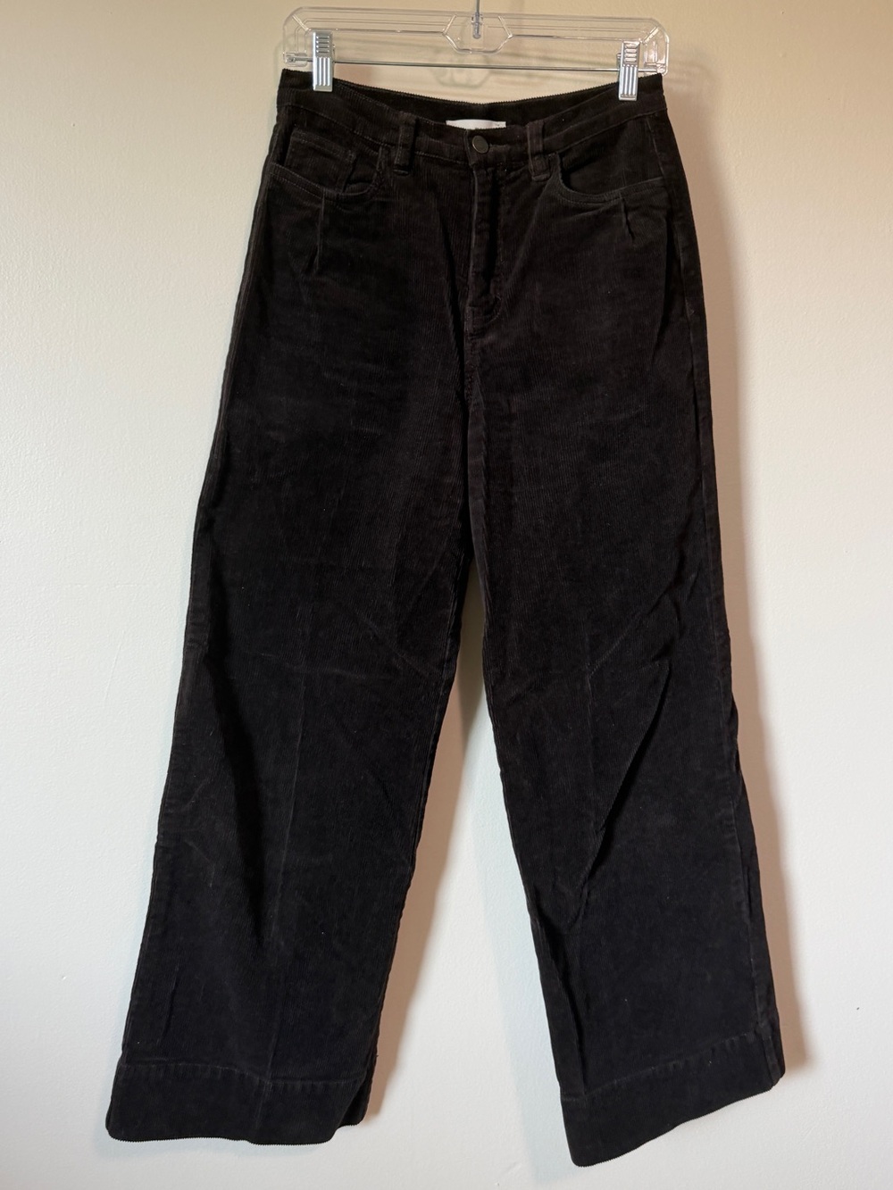 SOLD OUT Habitual Denim wide-leg corduroy pants in a dark chocolate brown 2/26